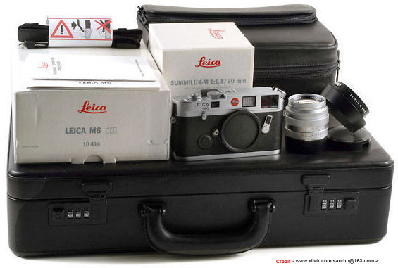 LEICA M6 Traveller Kit Edition, 1994
 closer view