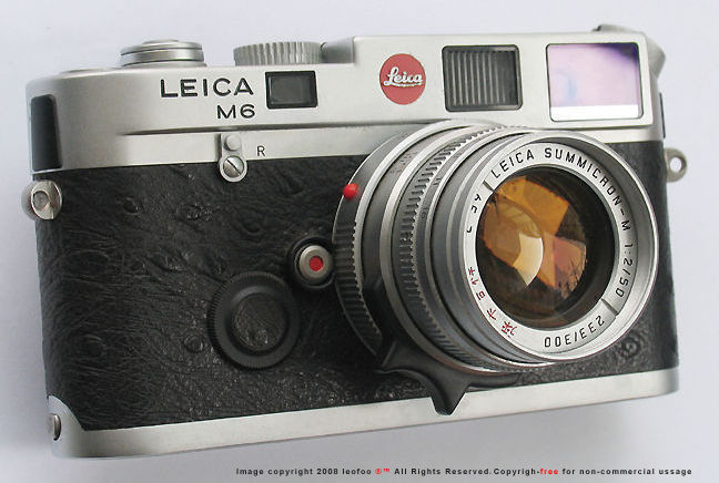 LEICA M6 Year of the Rooster rangefinder camera model, 1993  with companion Summicron-M 1:2/50mm with special engraving and matching serial number