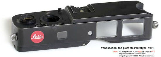 front section, top plate of a prototype M6, 1981