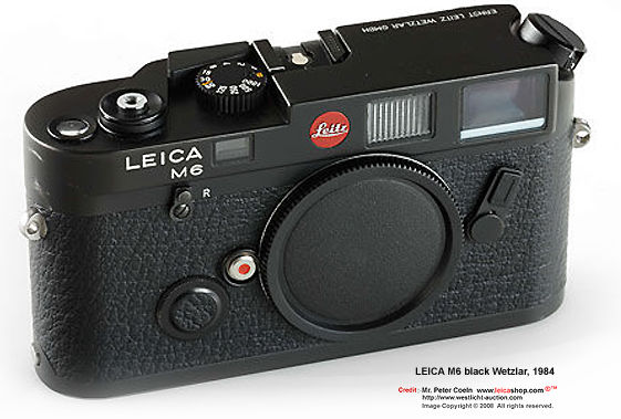 Leica M6 Black, early 1984 model front view