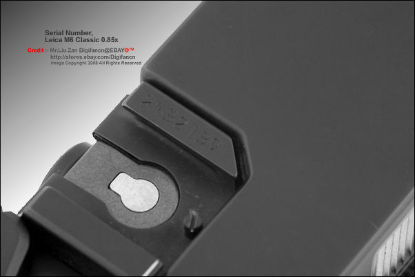 Non-TTL Flash Sync Contact and serial Number, Leica M6 non TTL  0.85X finder model