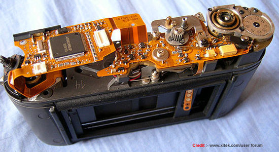 Internal electronic circitry