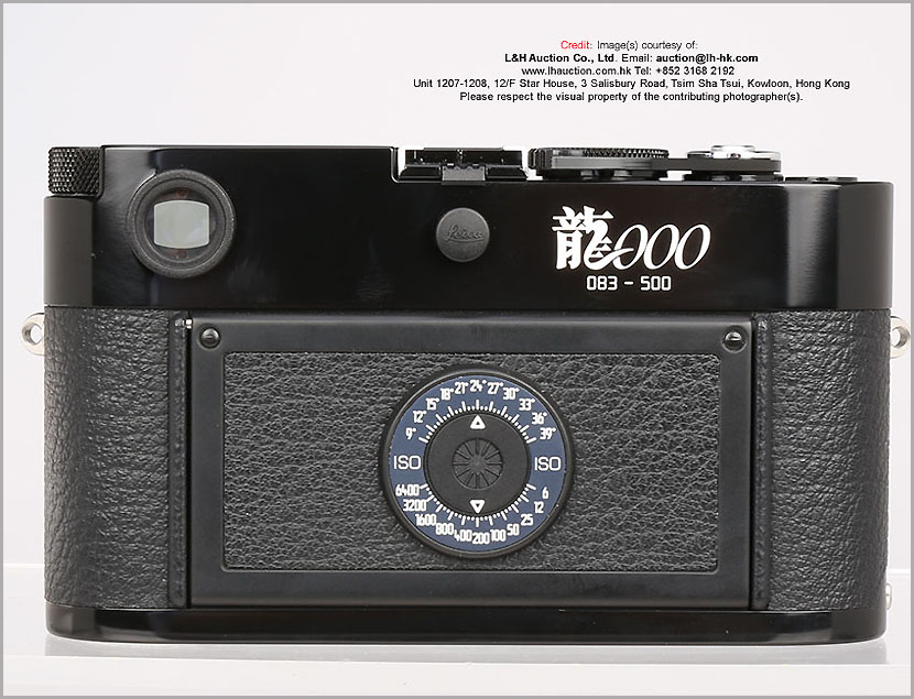 LEICA M6 TTL 0.85x Black Paint DRAGON Edition, 2000  rear section view