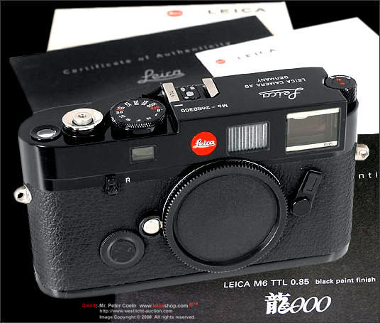LEICA M6 TTL 0.85x Black Paint DRAGON 2000 Special Edition rangefinder camera