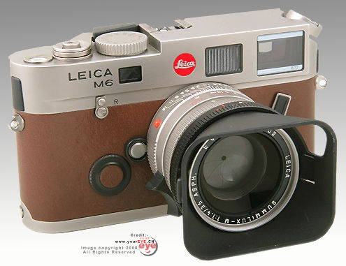 Leica M6 TTL Titanium body w/Titanium plated 1:1.4/35mm ASPH wideangle lens