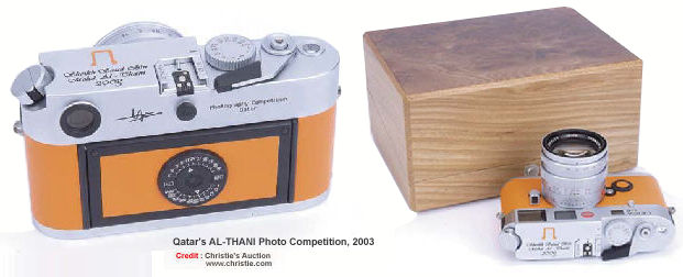 An old 2003 Leica M6 TTL Sheikh Saud Bin Mohammed Al-Thani Photo Competition Award Edition