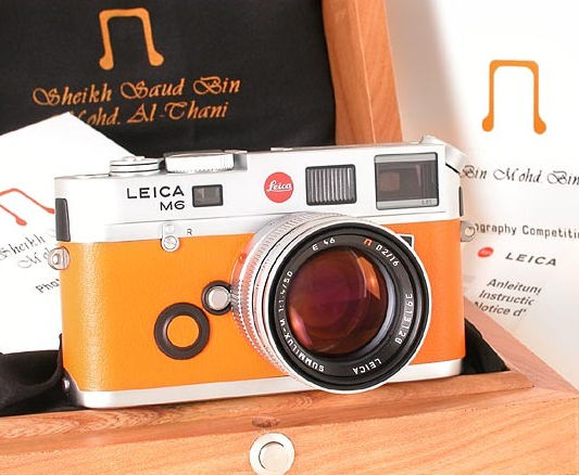 Leica M6 TTL Sheikh Saud Bin Mohammed Al-Thani Photo Competition Award Edition w/ Summilux-M 1:1.4/50mm 