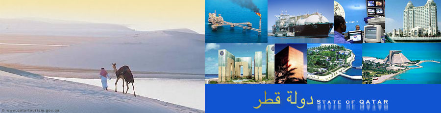 Menu introductory bar on Qatar and its industries