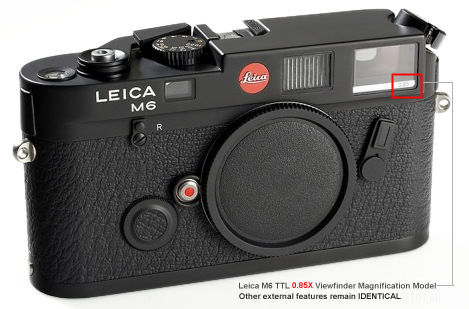 Comparing Leica M6 TTL 0.85X finder