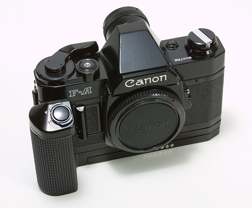 Canon FA SLR camera, 1980