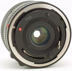 Canon 24mm f/2.8 Wideangle Rear Section