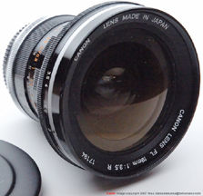 Canon FL 19mm f/3.5 ultra wideangle lens contributed by Vesa Vahalummukka