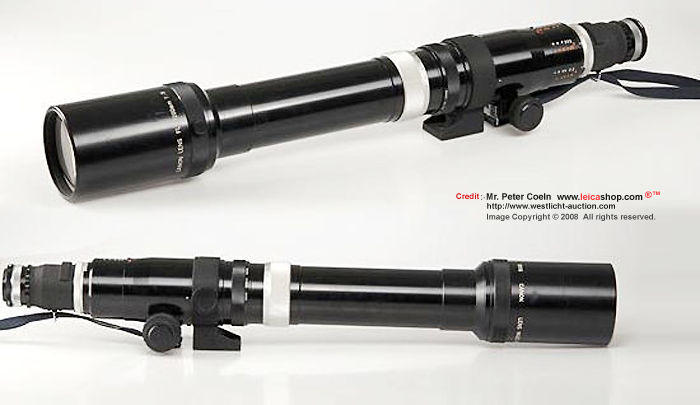 Canon super telephoto lens FL mount 1200mm f/11 dual lens views