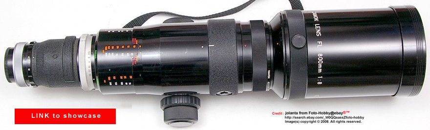 Canon FL 800mm f/8.0 LINK TO SHOWCASE