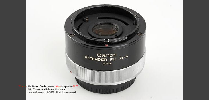 Canon 2X-A FD Tele-Extender for Canon FL-mount 300mm f/5.6 FLUORITE 