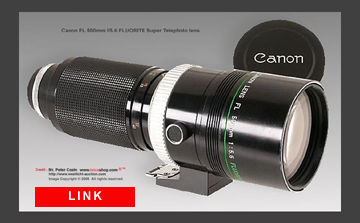 Canon FL-F FLUORITE 300mm f/5.6 Telephoto lens - LINK TO SHOWCASE