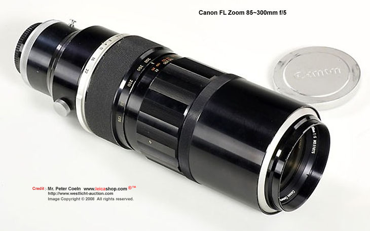 Canon FL-mount Zoom 85-300mm f/5.0 Telephoto Zoom lens 
