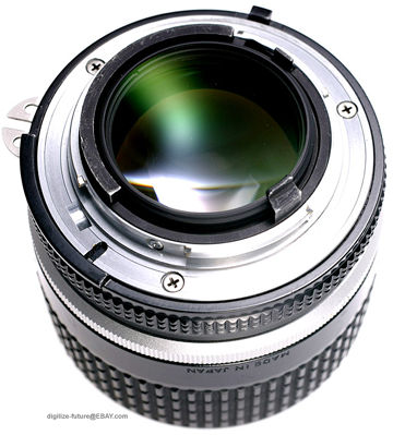 Rear Lens mount view, Nikon 35mm f/1.4s Wideangle
