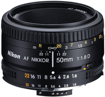 AF Nikkor 50mm f/1.8D standard lens / normal lens
