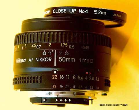 A good illustrative view of typical autofocus Nikkor 50mm f/1.8D standard lens ny Brian