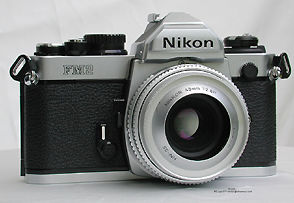 Nikon FM2N with  Manual Focus Nikkor 45mm f/2.8P Standard Lens with dedicated filter