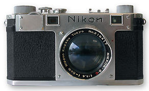 Nikon S with  an old 5cm Rangefinder Nikkor standard lens  Nikkor-S.C