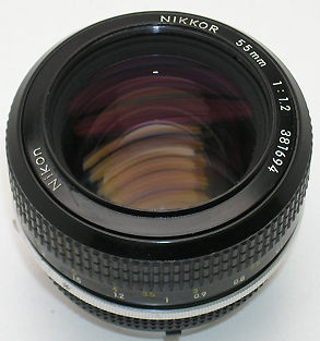 A lovely picture of a typical Nikon's Nikkor 55mm f/1.2 standard lens  