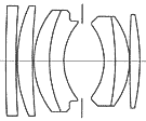 Optical construction for Nikon Nikkor-S AUTO 1:2 f=5cm standard lens