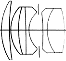 Optical contruction of a Nikkor-H 5cm f=1:2