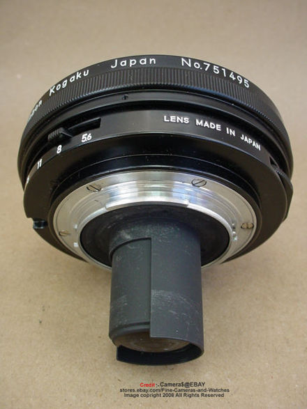 Nikon Fisyeye Nikkor 7.5mm f/5.6 rear section view