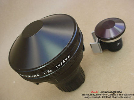 Nikon Fisyeye Nikkor 7.5mm f/5.6 with front lens cap