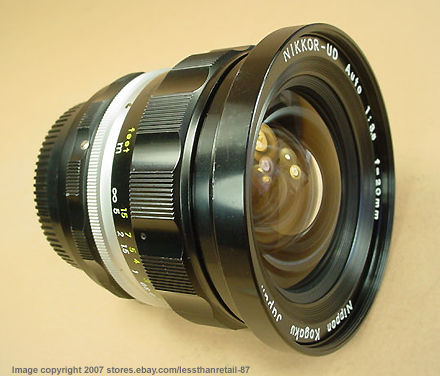 Non Ai mount Nikon AUTO UD-Nikkor 20mm f/3.5 ultrawideangle lens