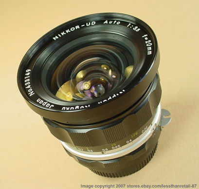 Non Ai mount Nikon AUTO Nikkor-UD 20mm f/3.5