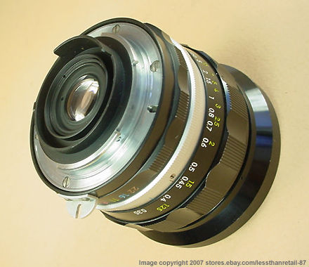 Non Ai mount Nikon AUTO UD-Nikkor 20mm f/3.5 ultrawideangle lens rear lens mount