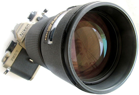 Nikon FM2/T with AF Zoom Nikkor 80-200mm f/2.8D telephoto zoom lens