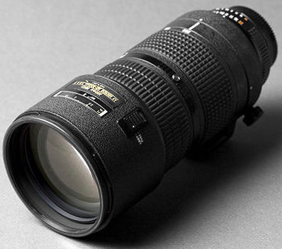 Front segment view of Nikon AF Zoom Nikkor 80-200mm f/2.8D Dual RIng design