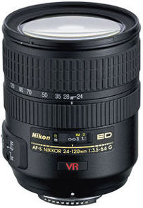 Comparing model of the AF-S VR ED-IF 24-120mm G-sepc zoom lens