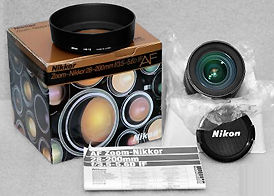 US PACKAGING for the AF Nikkor zoom elns 28-200mm