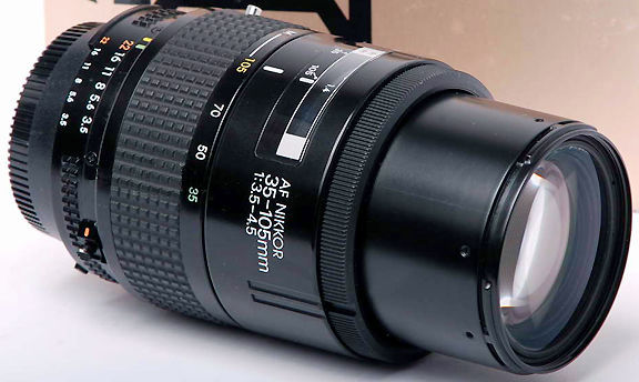Nikon AF Zoom Nikkor 35-105mm f:3.5~4.5s lens extension