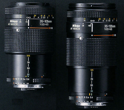 Comapring both original and updated version on the Nikon AF Zoom Nikkor 35-105mm f/3.5~4.5 lenses