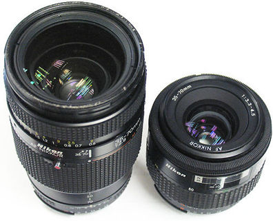 Comparing the two AF Nikkor 35-70mm zoom lenses