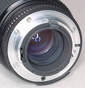 Rear section of the AF Nikkor zoom 35-70mm f/2.8D 