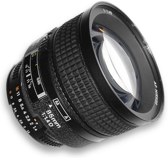 AF Nikkor 85mm f/1.4D medium telephoto lens by Mircroglobe