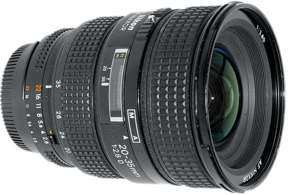 Nikon AF Zoom Nikkor 20-35mm f:2.8D IF side view
