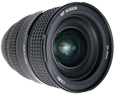 Side view of the AF Nikkor 20-35mm f/2.8D IF Zoom lens by Digitized Future from Taiwan