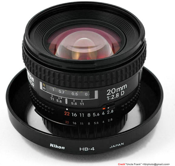 autofocus AF-Nikkor 20mm f/2.8D ultrawideangle lens by uncle Frank