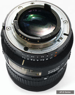 An advance current AF-D Nikkor lens type