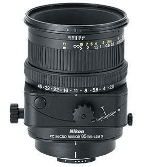 Nikon PC-Micro Nikkor 85mm f/2.8 D vertical view