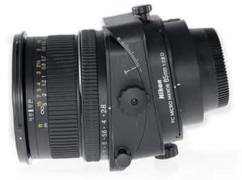 Nikon PC Micro-Nikkor 85mm f/2.8 side view