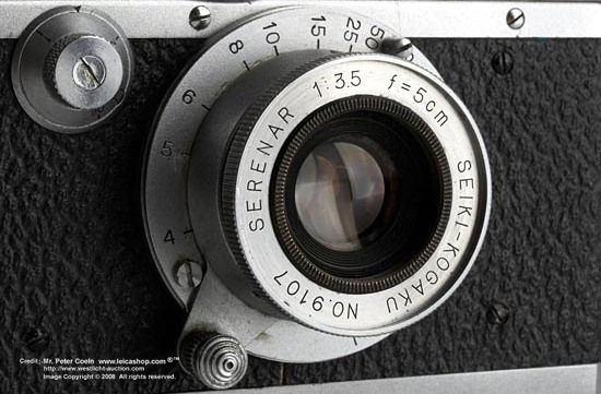  Seiki-Kogaku Serenar 3.5/5cm  on a Canon / Seiki Kogaku KK SII rangefinder camera model